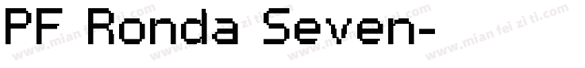 PF Ronda Seven字体转换